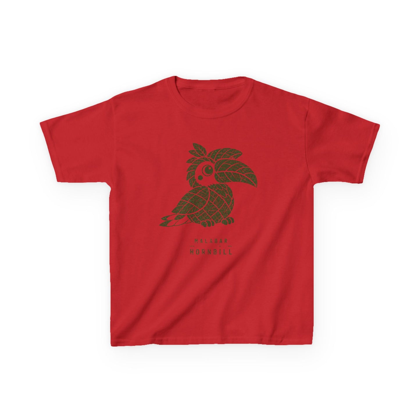 Malabar Hornbill Kids Unisex T Shirt