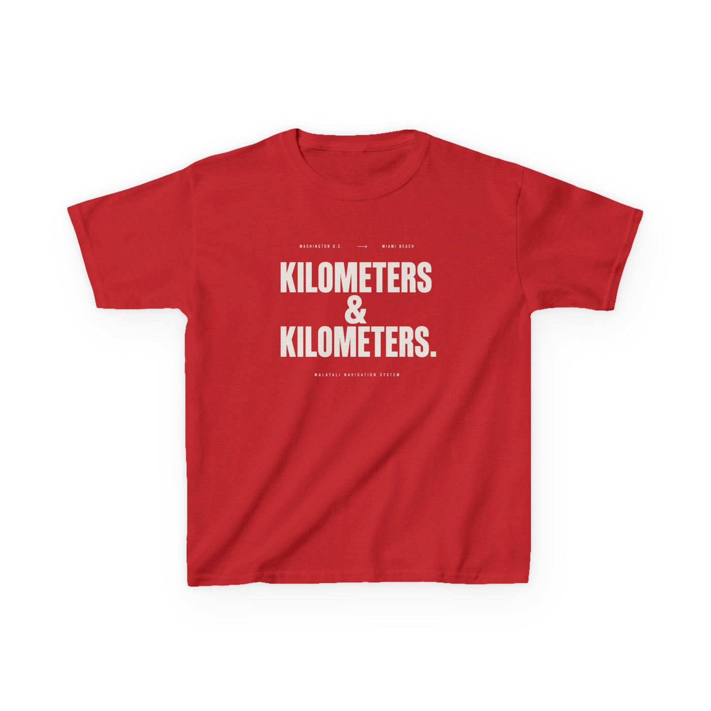 Kilometers & Kilmoeters Kids Unisex T Shirt