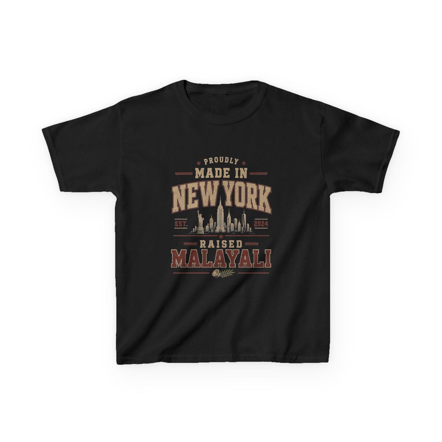 Made in NY Malayali Kids Unisex T Shirt