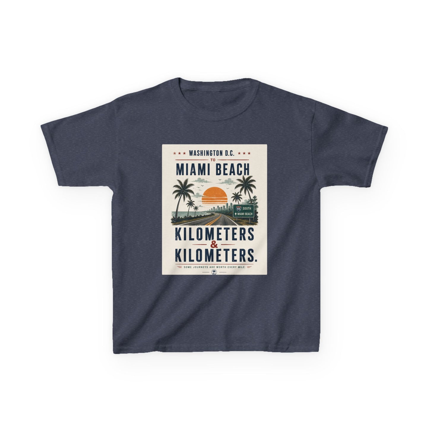 DC To Miami Beach Kids Unisex T Shirt