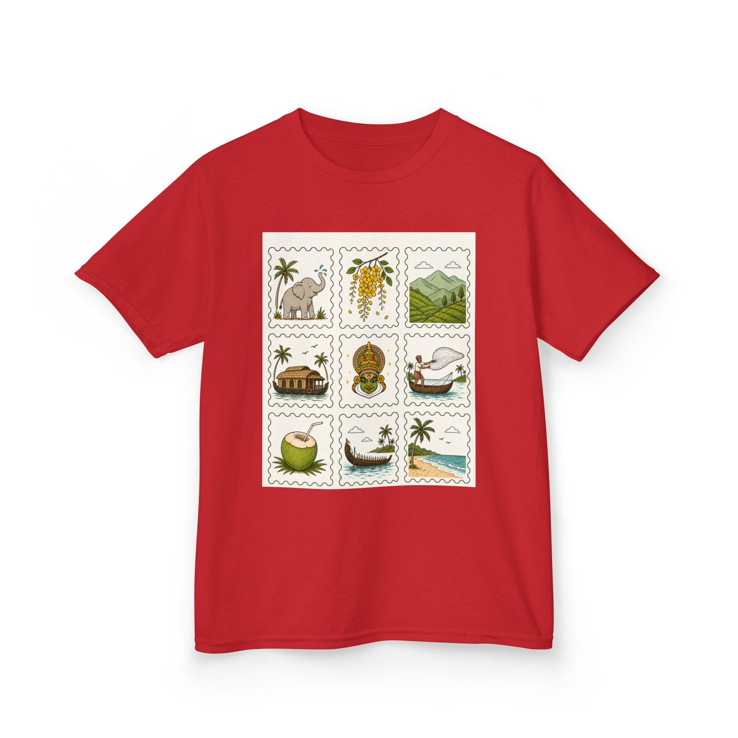 Kerala Stamp  Kids Unisex T Shirt