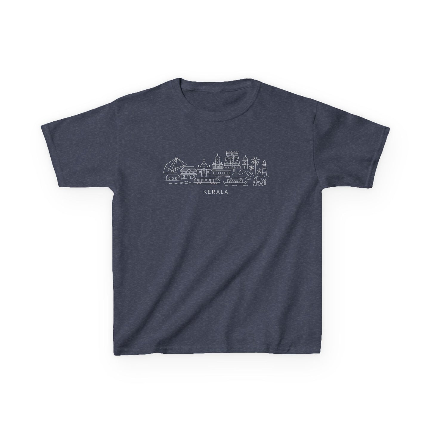 Kerala Line Art Kids Unisex T Shirt