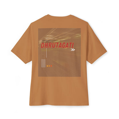Dhrutagati -  Oversized Boxy Backprint T Shirt
