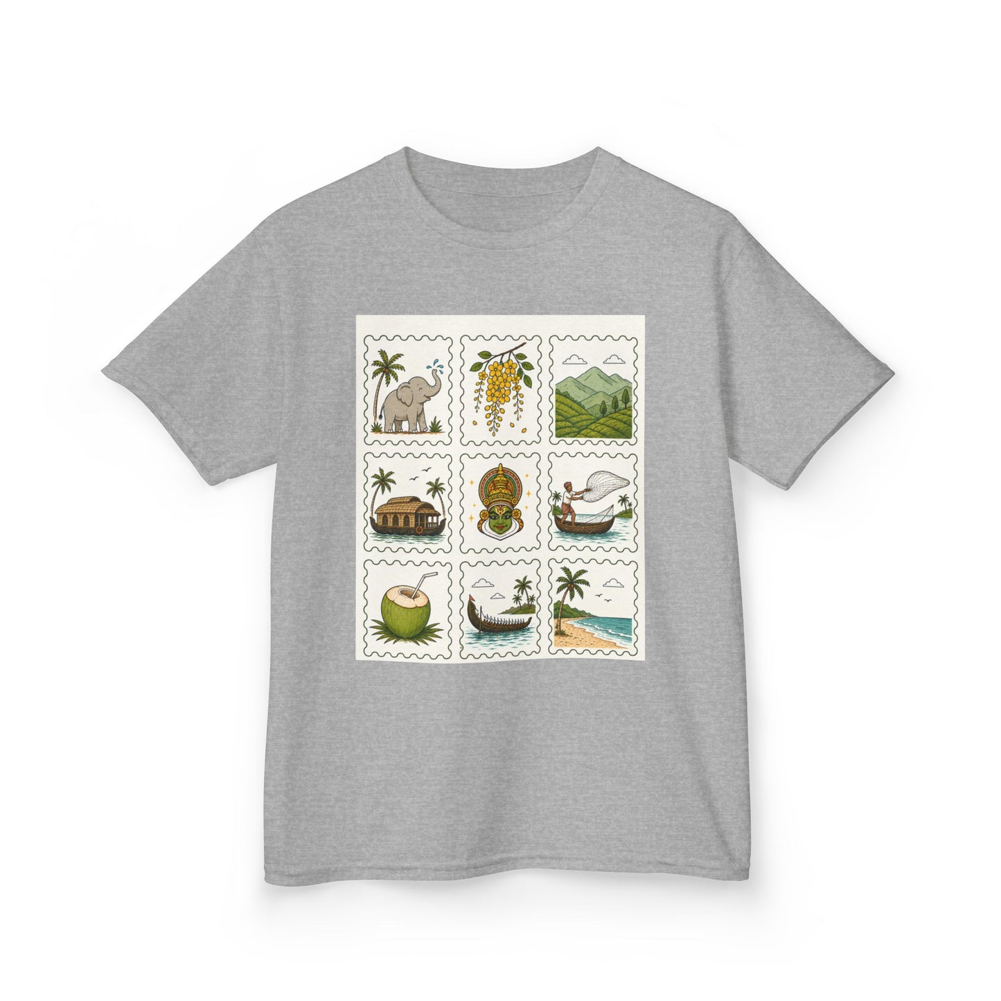 Kerala Stamp  Kids Unisex T Shirt