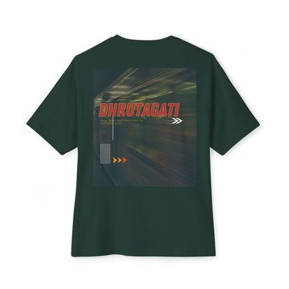 Dhrutagati -  Oversized Boxy Backprint T Shirt