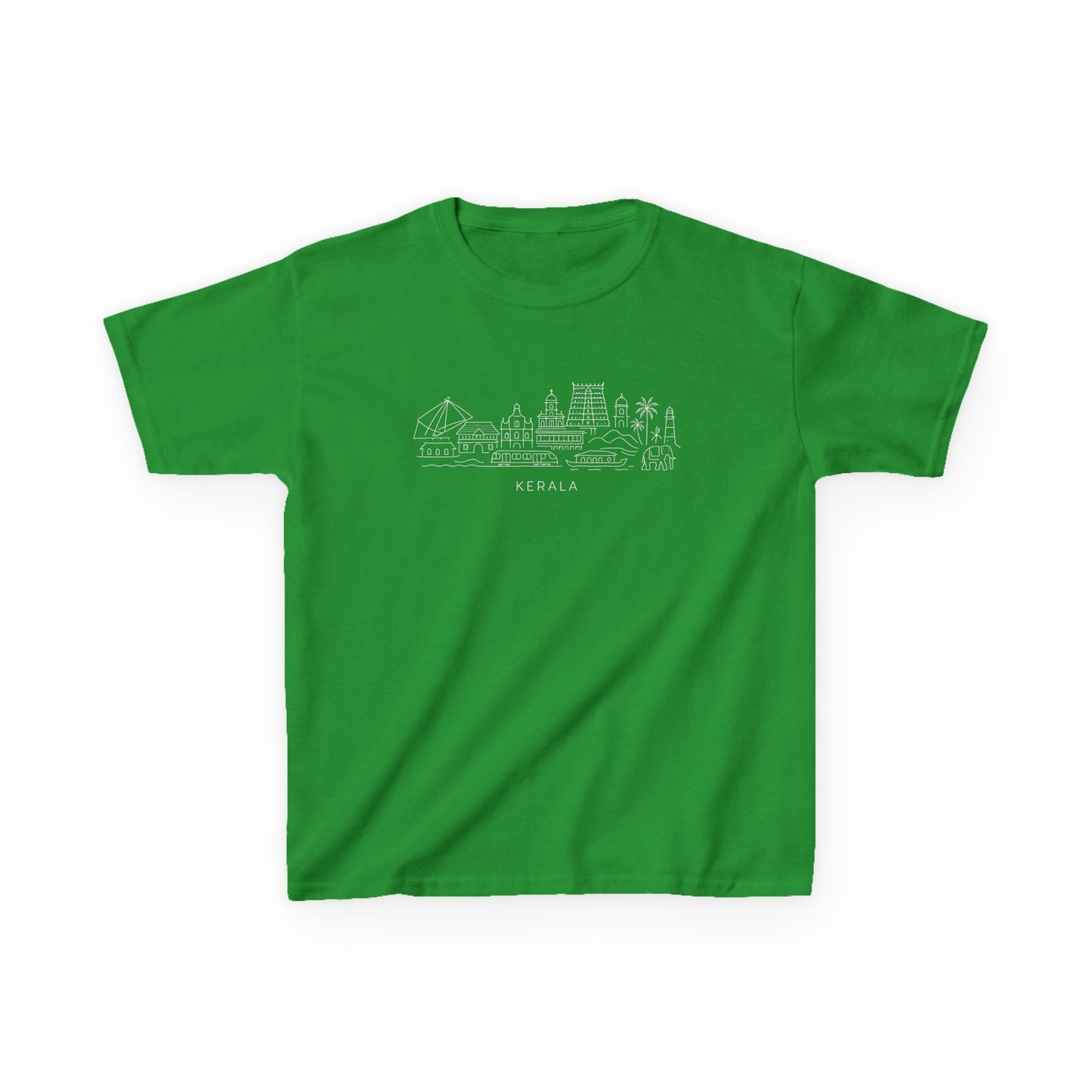 Kerala Line Art Kids Unisex T Shirt