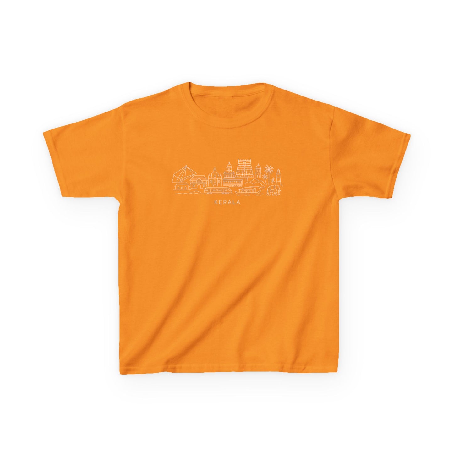 Kerala Line Art Kids Unisex T Shirt