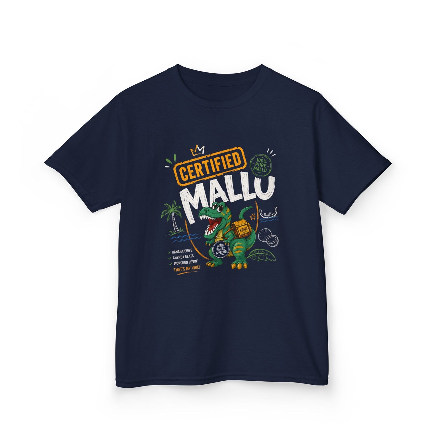 Dino Mallu Kids Unisex T Shirt