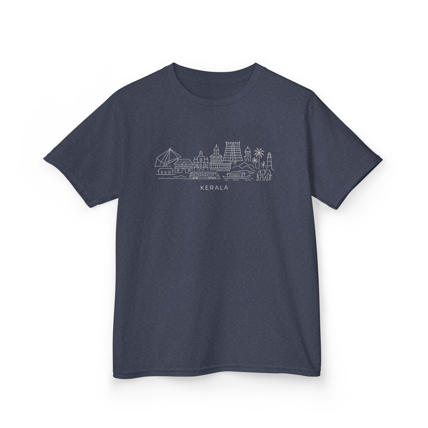 Kerala Line Art Kids Unisex T Shirt