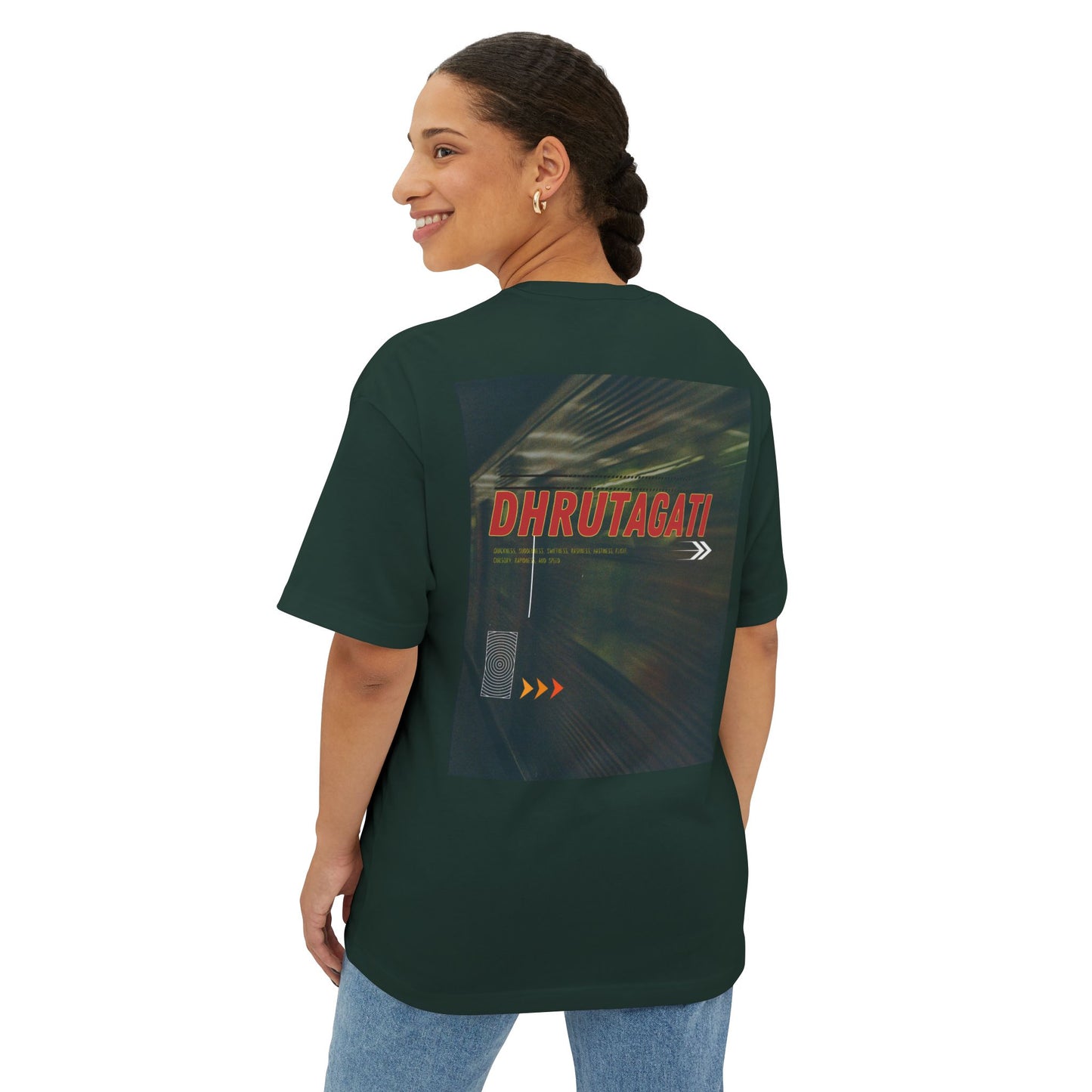 Dhrutagati -  Oversized Boxy Backprint T Shirt