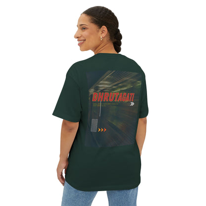 Dhrutagati -  Oversized Boxy Backprint T Shirt