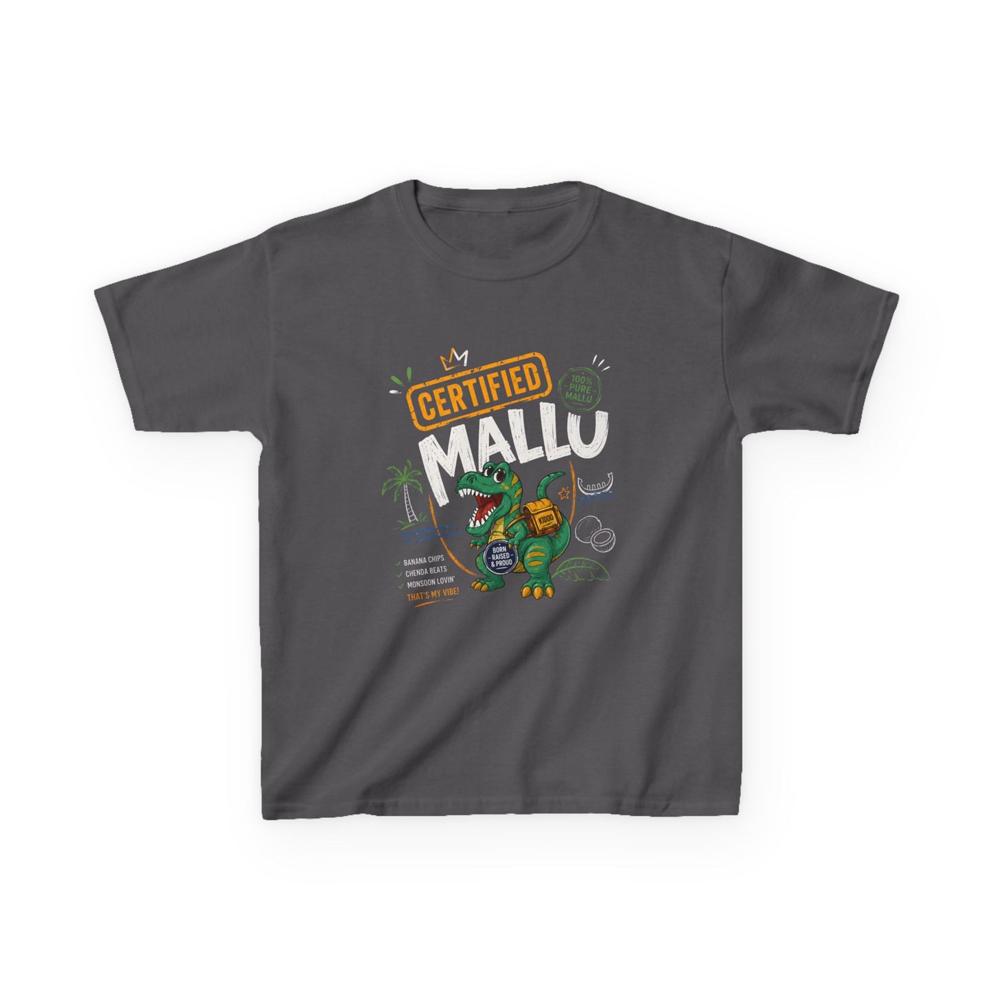 Dino Mallu Kids Unisex T Shirt