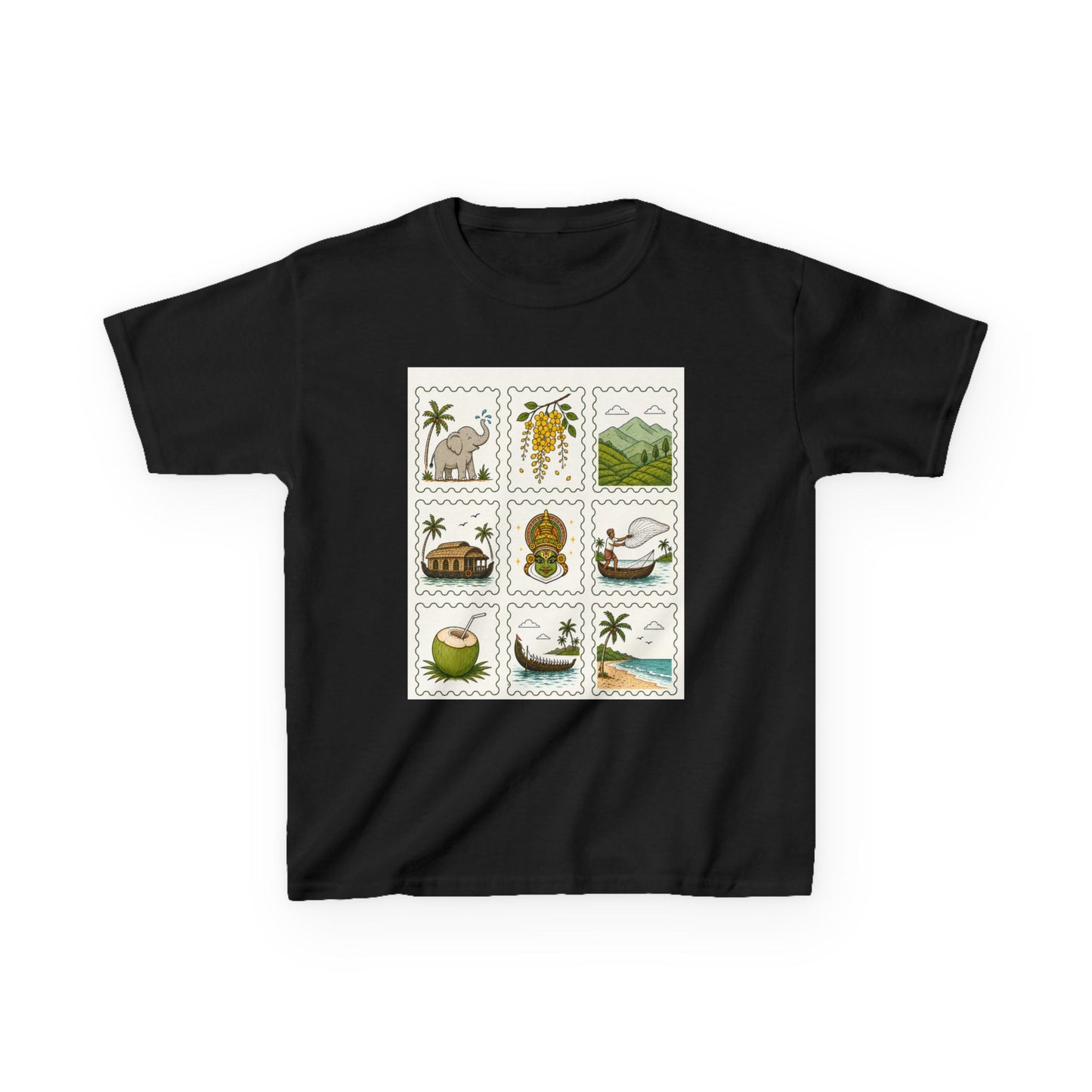 Kerala Stamp  Kids Unisex T Shirt