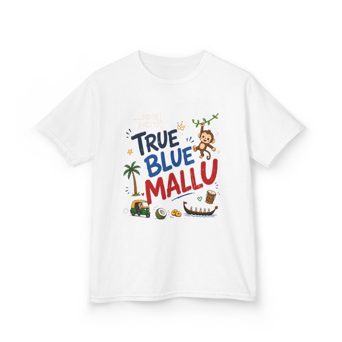 True Blue Mallu Kids Unisex T Shirt