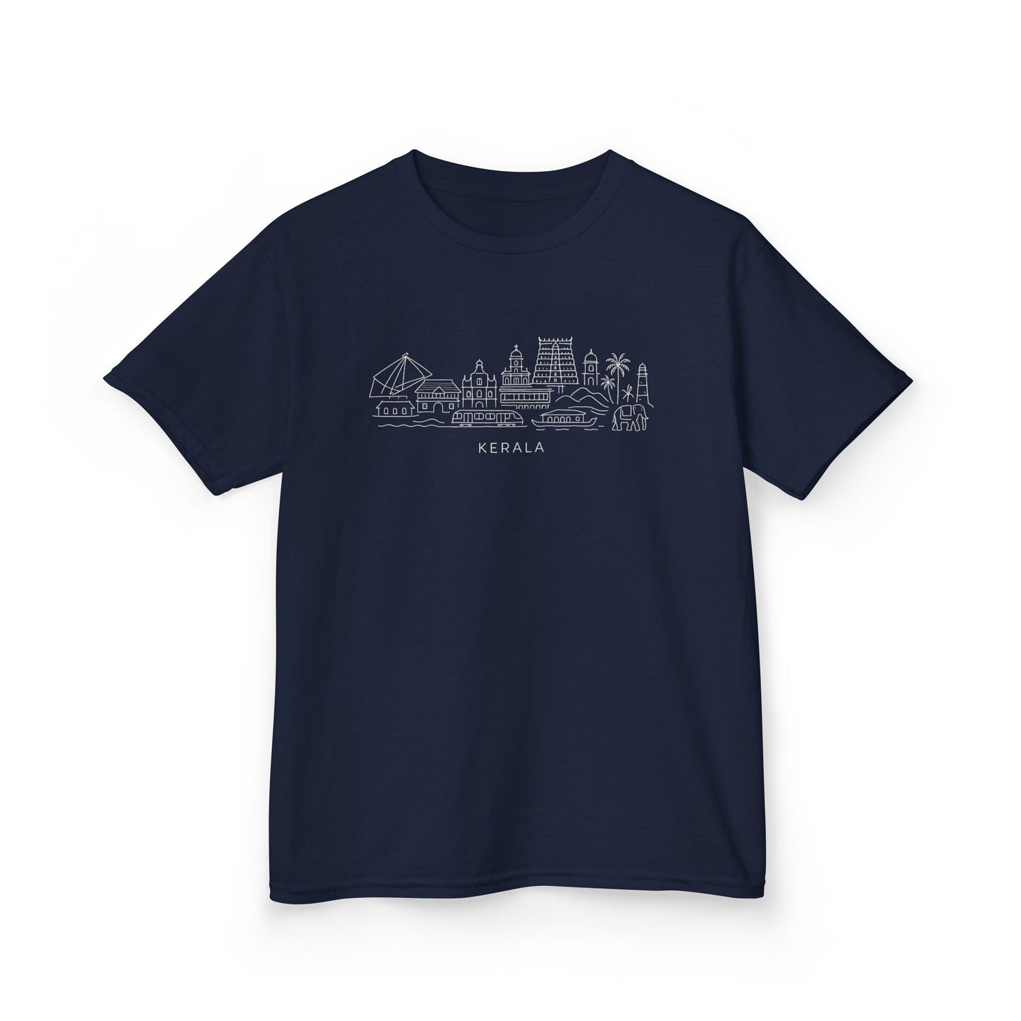 Kerala Line Art Kids Unisex T Shirt