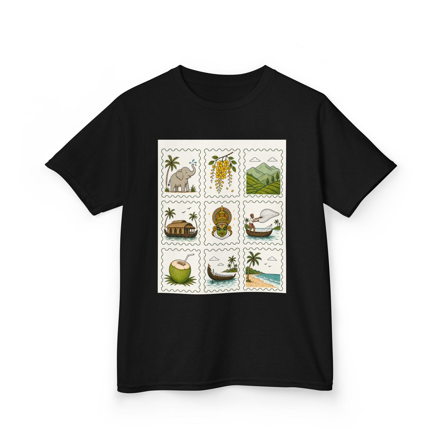 Kerala Stamp  Kids Unisex T Shirt