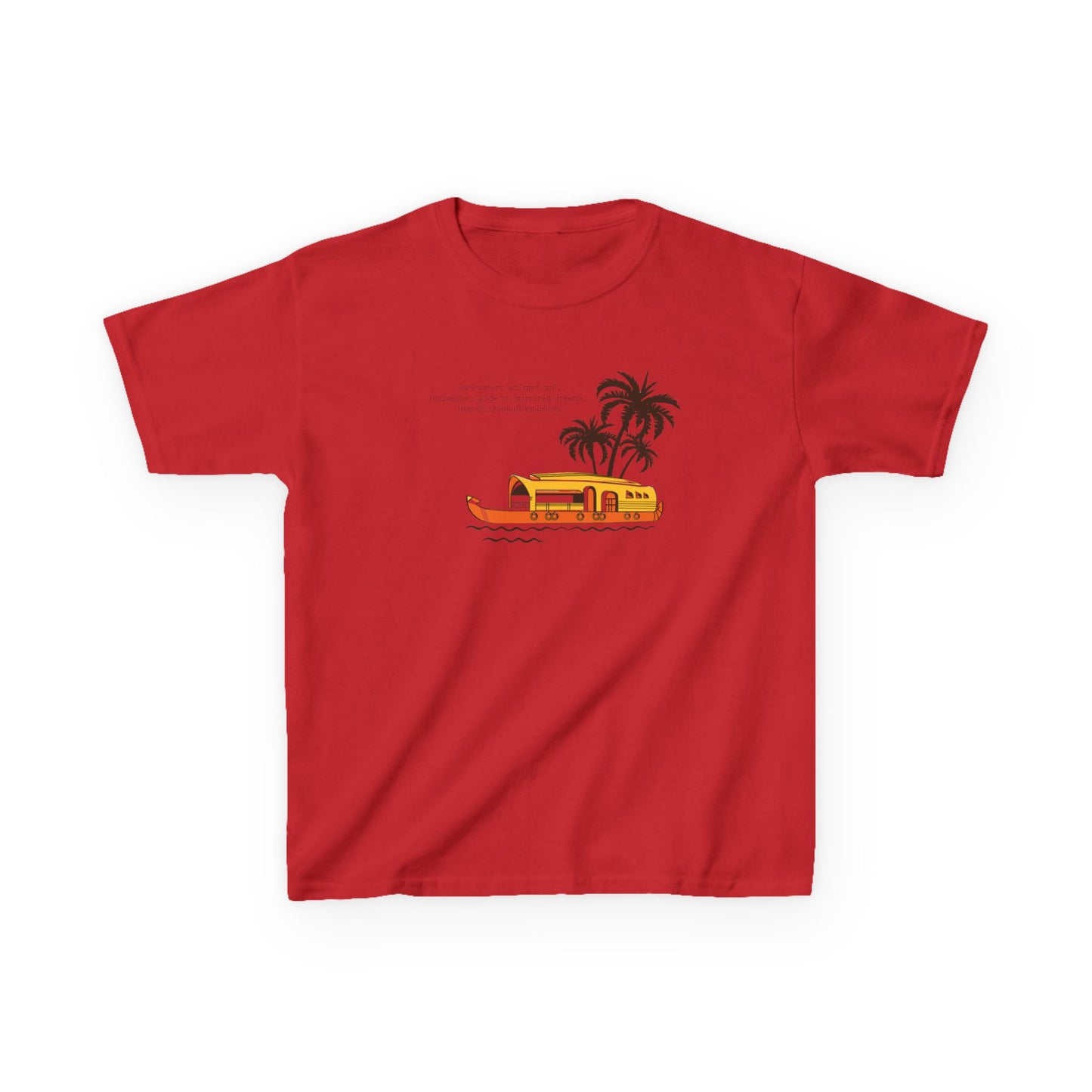 Houseboat Sailing Kids Unisex T Shirt
