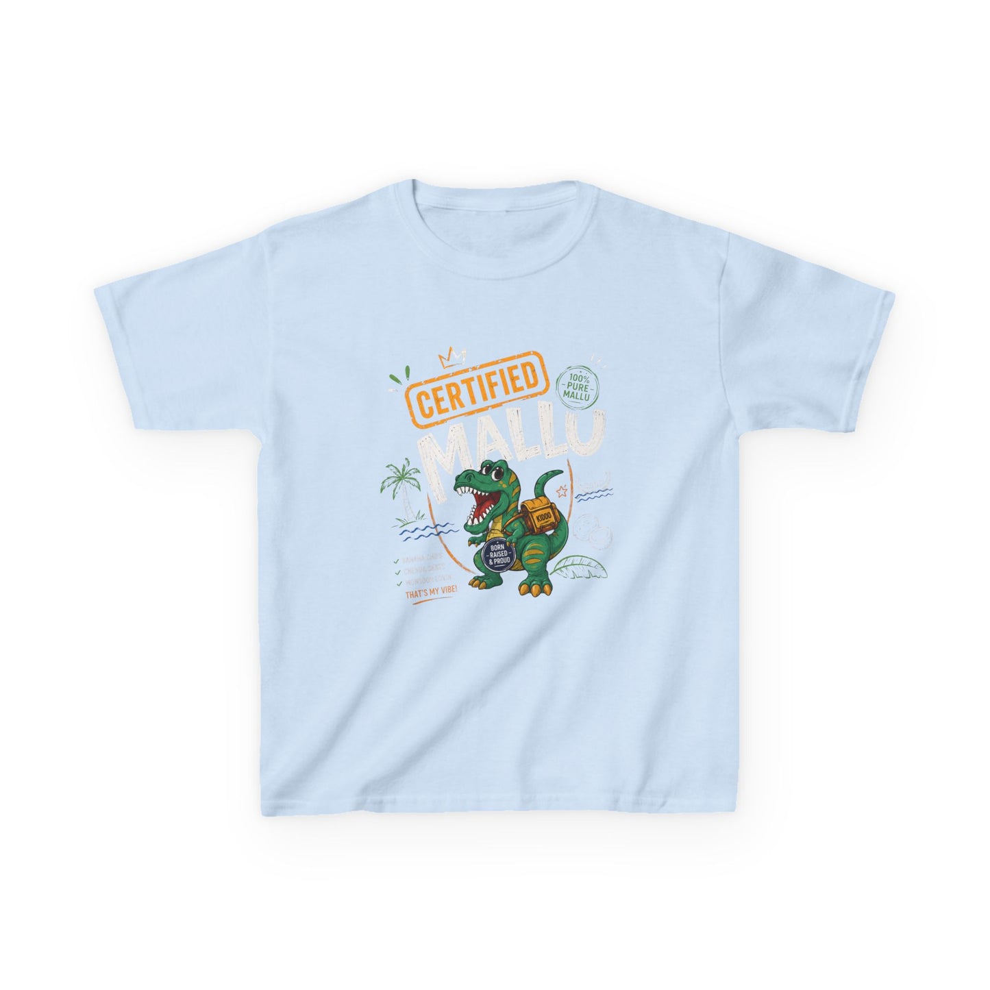 Dino Mallu Kids Unisex T Shirt