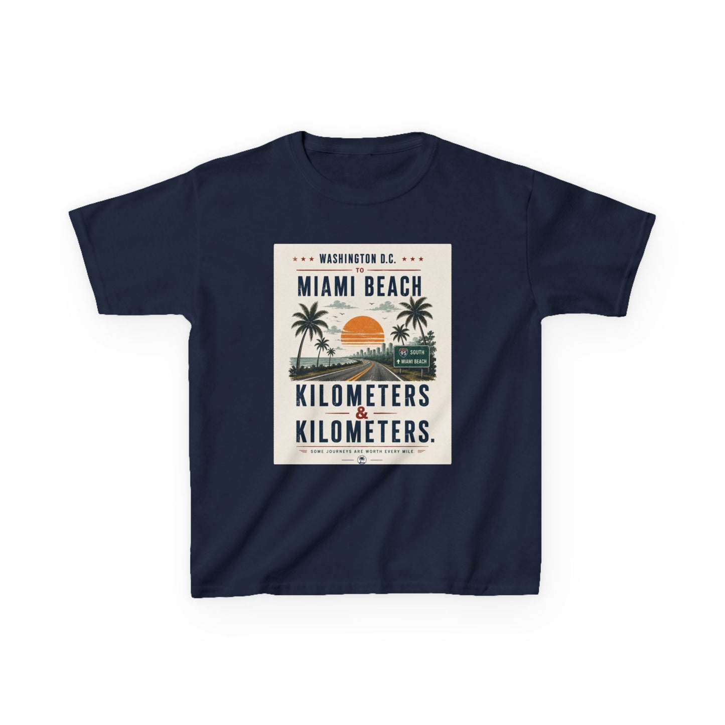 DC To Miami Beach Kids Unisex T Shirt