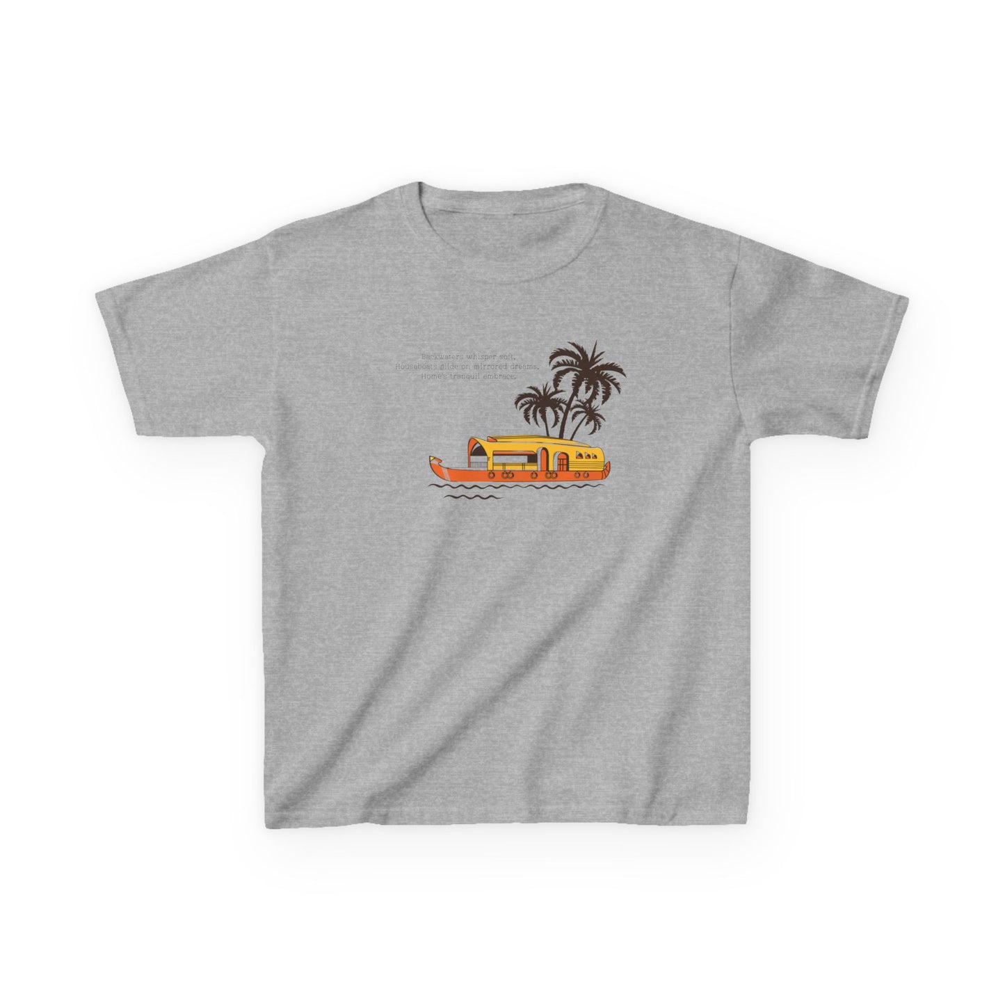Houseboat Sailing Kids Unisex T Shirt