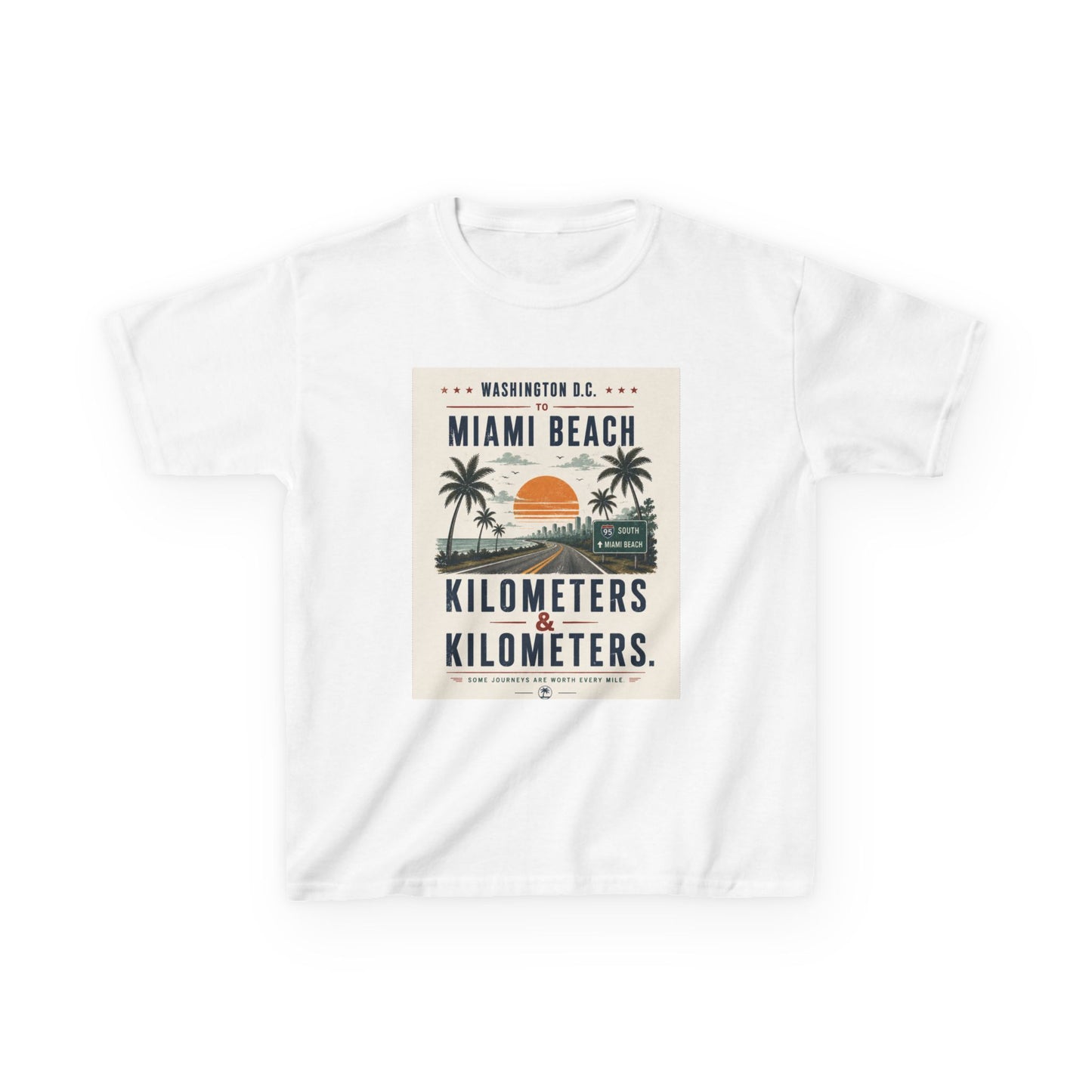 DC To Miami Beach Kids Unisex T Shirt