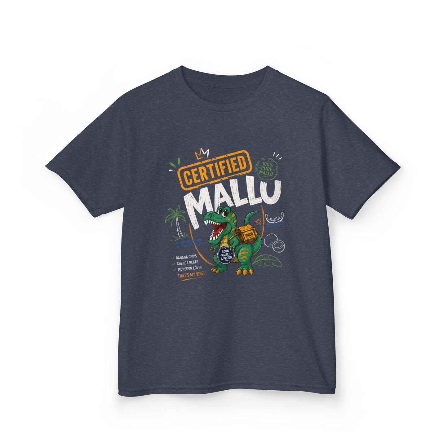 Dino Mallu Kids Unisex T Shirt