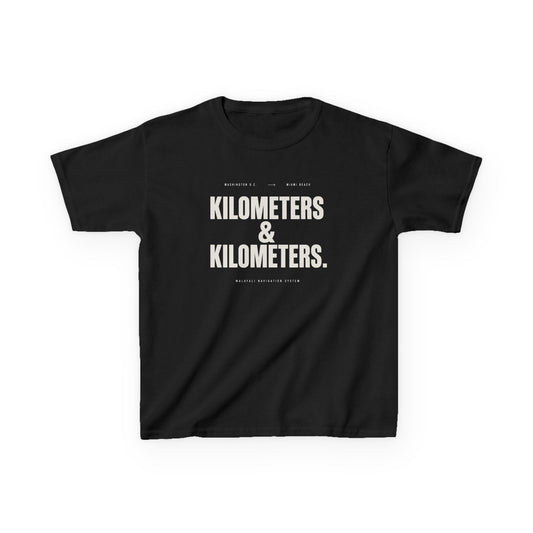 Kilometers & Kilmoeters Kids Unisex T Shirt