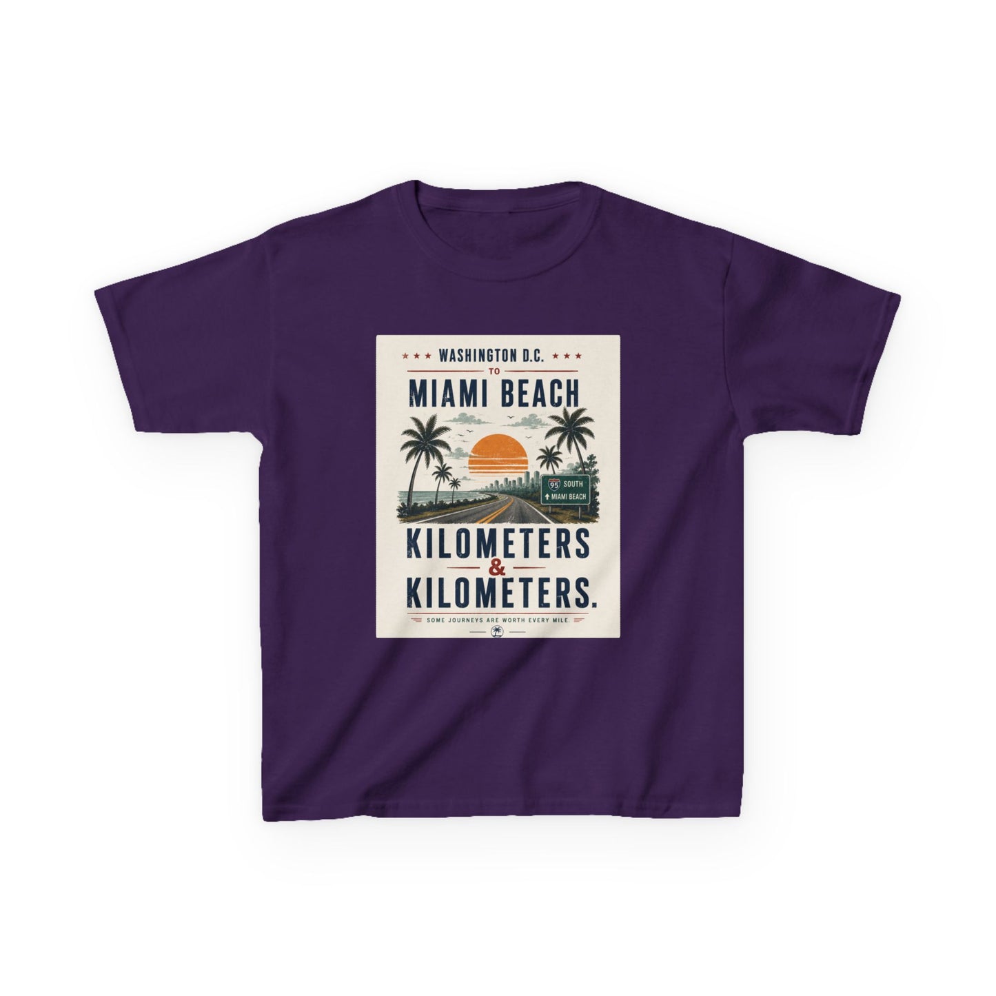 DC To Miami Beach Kids Unisex T Shirt