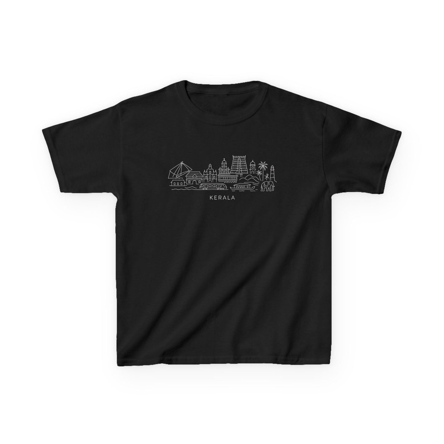Kerala Line Art Kids Unisex T Shirt