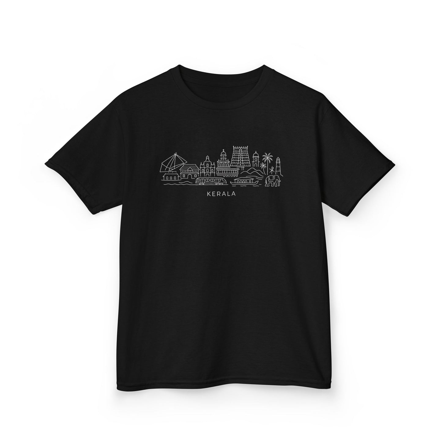 Kerala Line Art Kids Unisex T Shirt