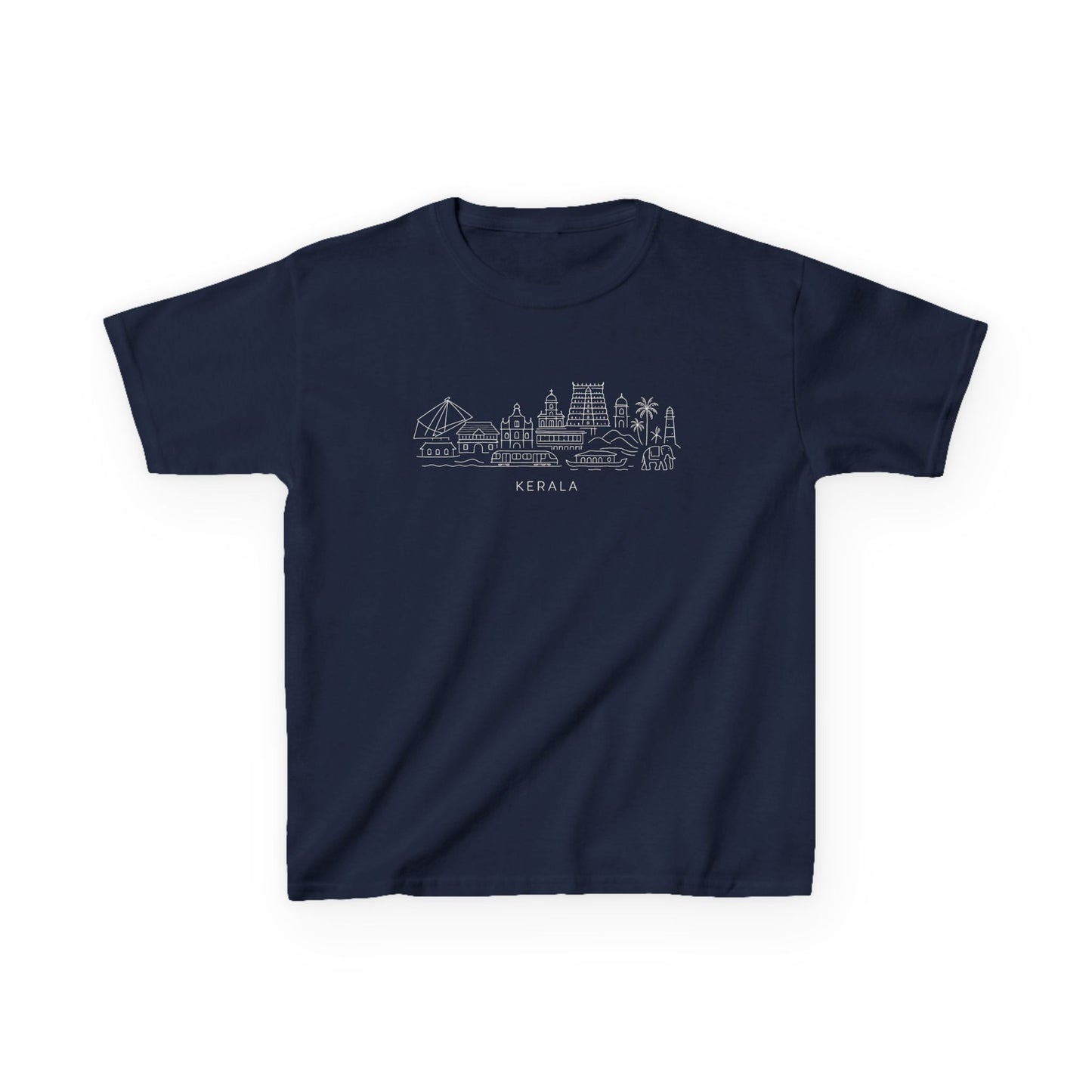 Kerala Line Art Kids Unisex T Shirt