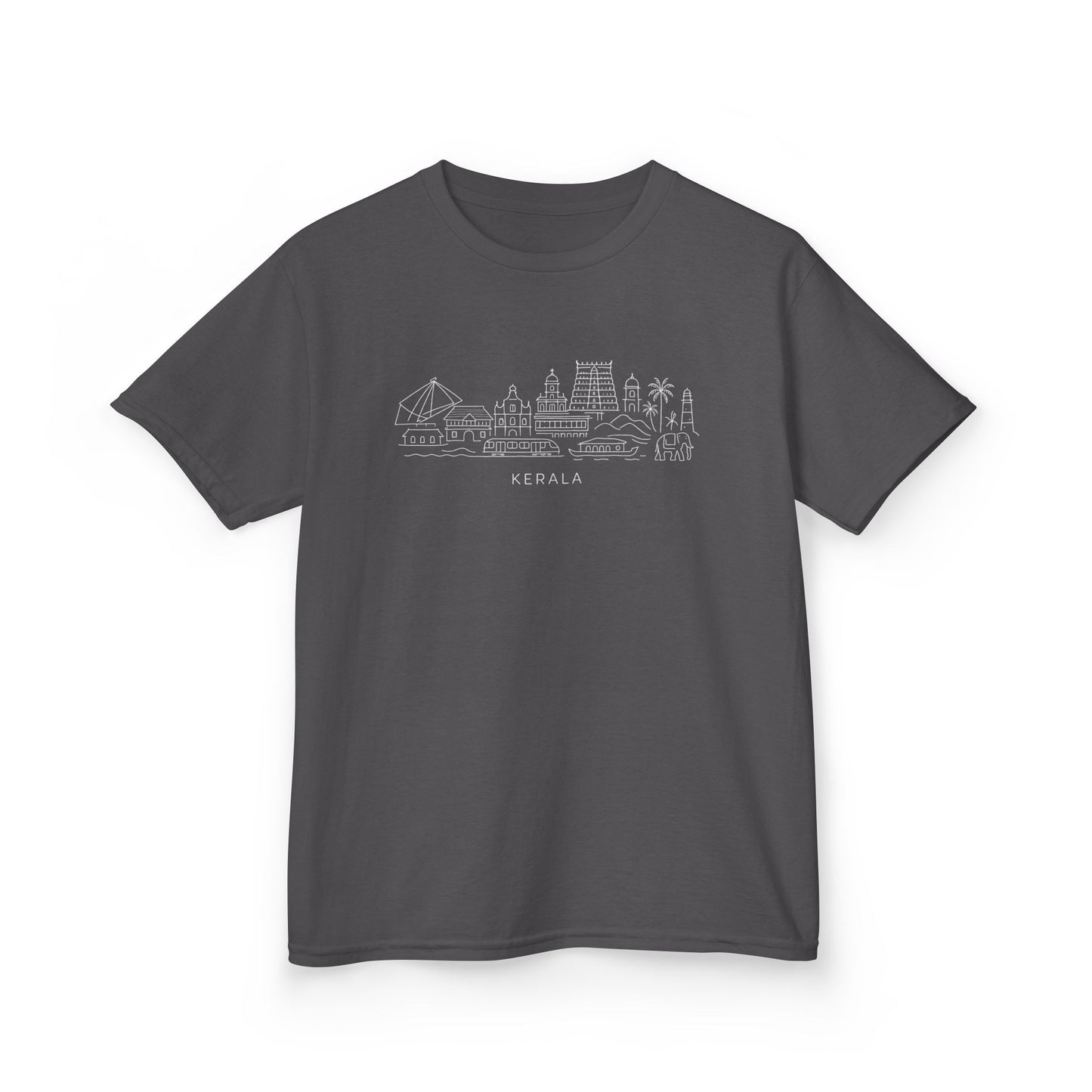 Kerala Line Art Kids Unisex T Shirt