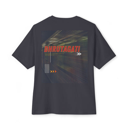 Dhrutagati -  Oversized Boxy Backprint T Shirt