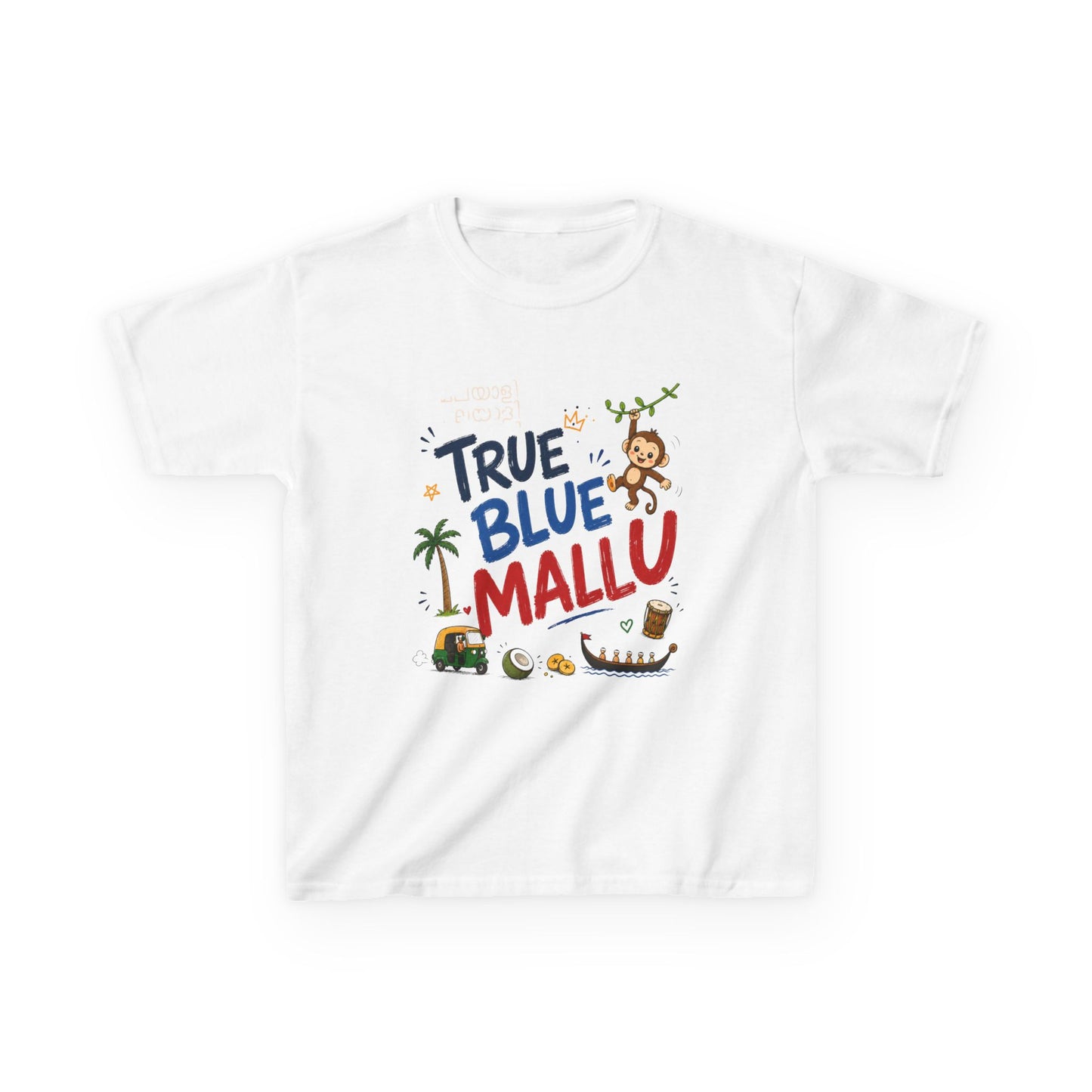 True Blue Mallu Kids Unisex T Shirt