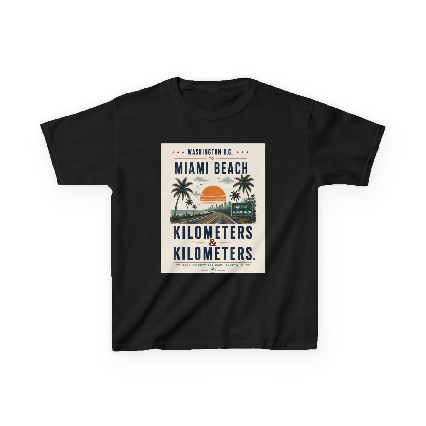 DC To Miami Beach Kids Unisex T Shirt