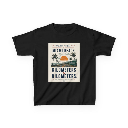 DC To Miami Beach Kids Unisex T Shirt