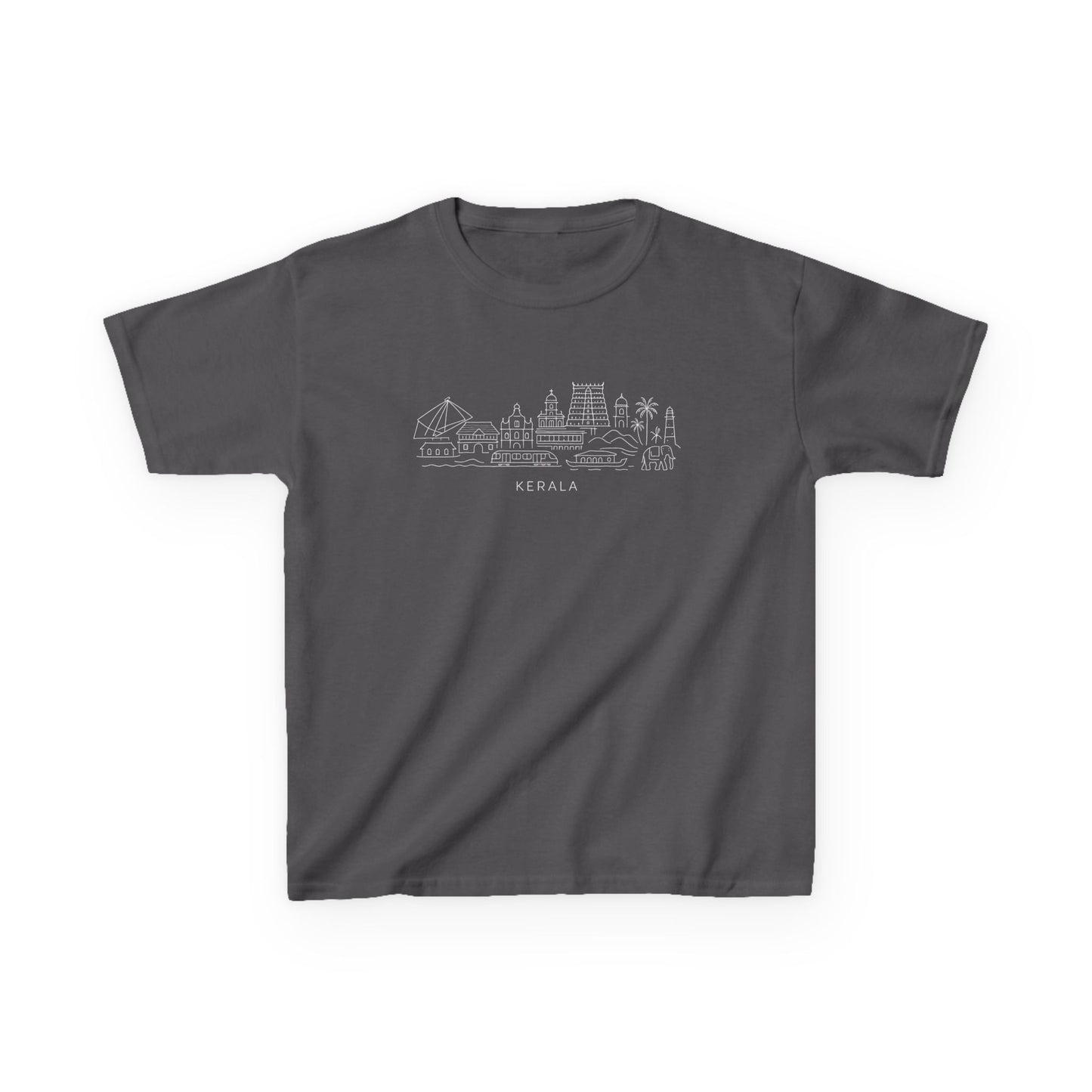 Kerala Line Art Kids Unisex T Shirt