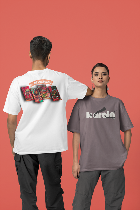 Kerala &Kathakali Backprint - T Shirt