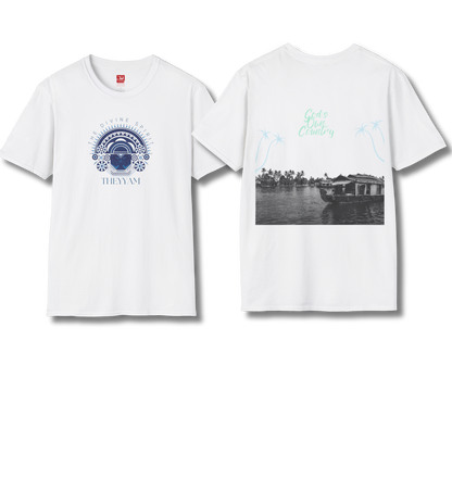 Theyyam & God's Own Backwaters Front & Backprint- T Shirt