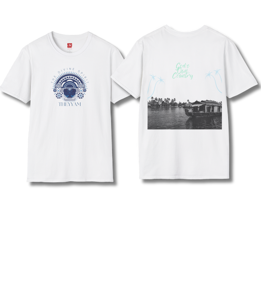 Theyyam & God's Own Backwaters Front & Backprint- T Shirt