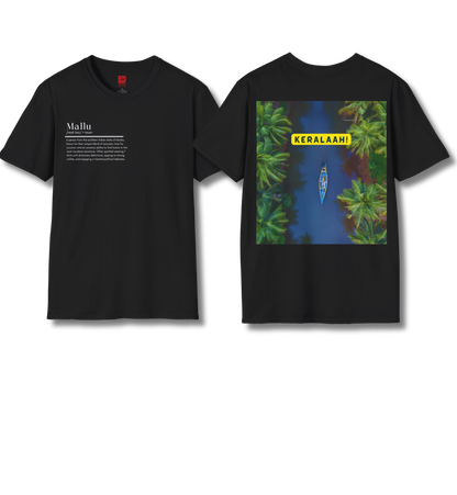 Mallu Definition & Keralaah - Front & Backprint  - T Shirt