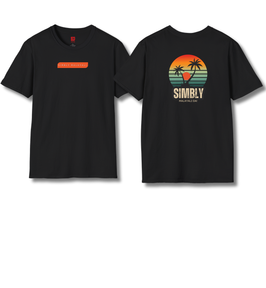 Simbly Malayali Front & Backprint - T Shirt