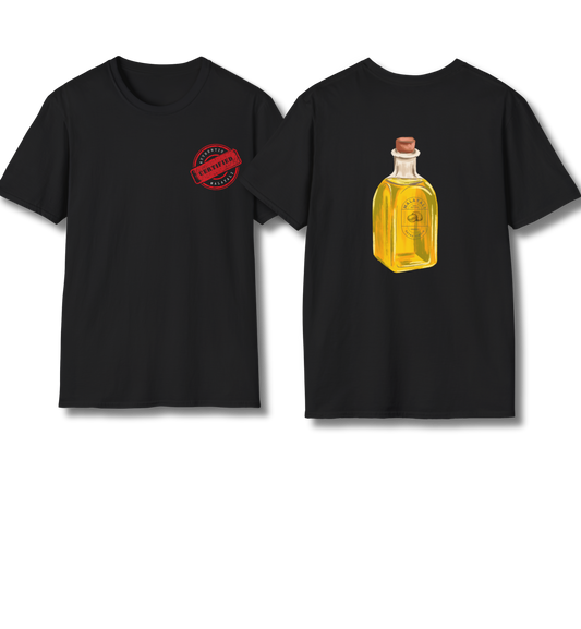 Certified Malayali & Extra-Virgin Backprint  - T Shirt