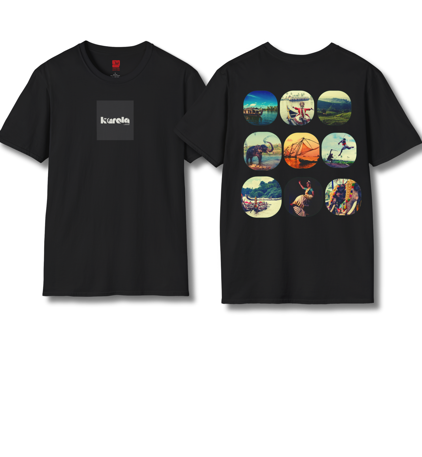 Kerala Vignettes  - Backprint T Shirt