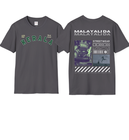 Kerala & Malayali Da - Backprint T Shirt