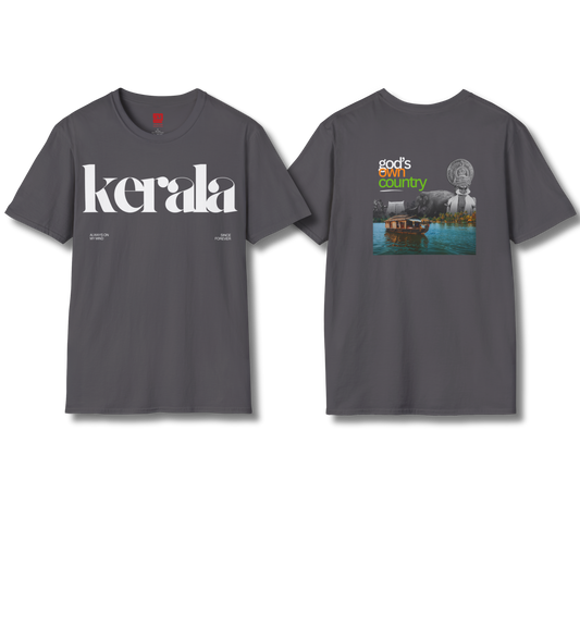 Kerala & God's Own Country Front & back - T Shirt
