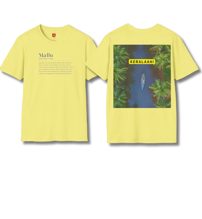 Mallu Definition & Keralaah - Front & Backprint  - T Shirt