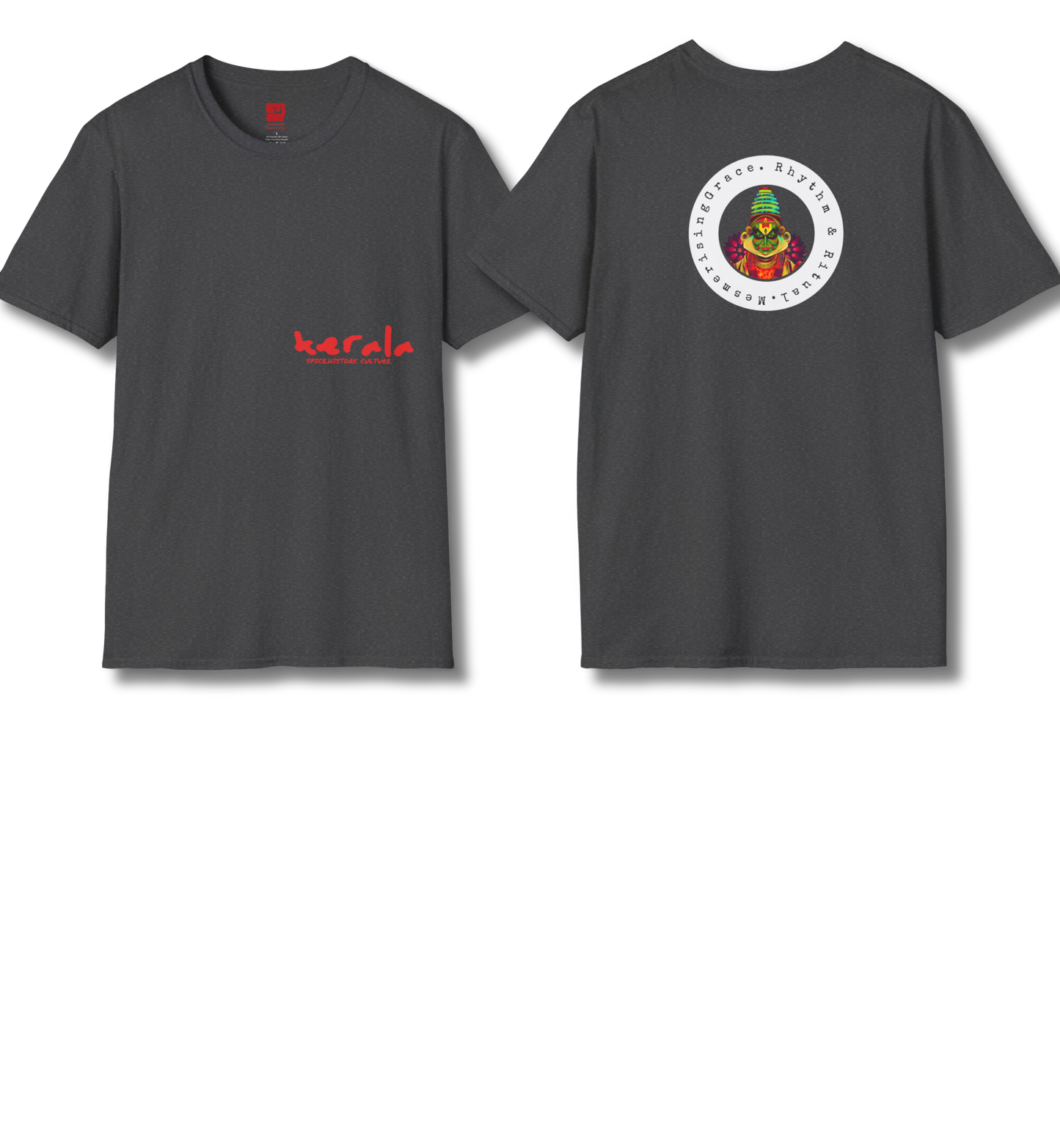 Kerala & Kathakali Front and Backprint  - T Shirt