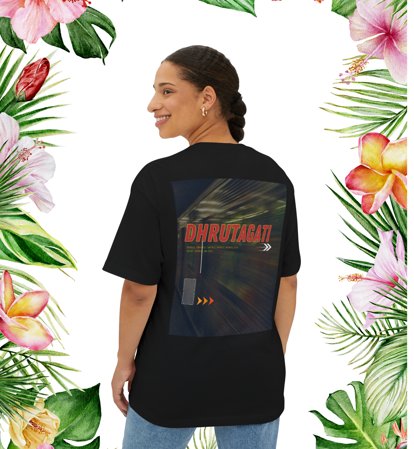 Dhrutagati -  Oversized Boxy Backprint T Shirt