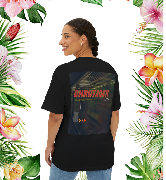 Dhrutagati -  Oversized Boxy Backprint T Shirt
